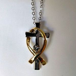 I am Life Cross Necklace